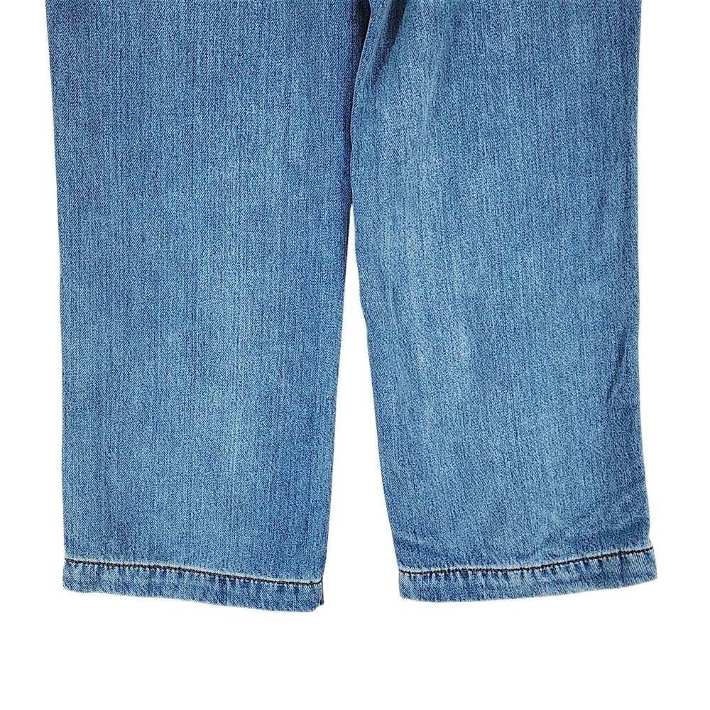 Seraphine Wide Leg Jeans 8 Wom Emmett Light Blue Mid Bump Tencel Maternity Denim - Picture 12 of 14